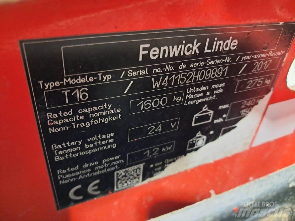 Linde T16 Alacsony emelőkocsi