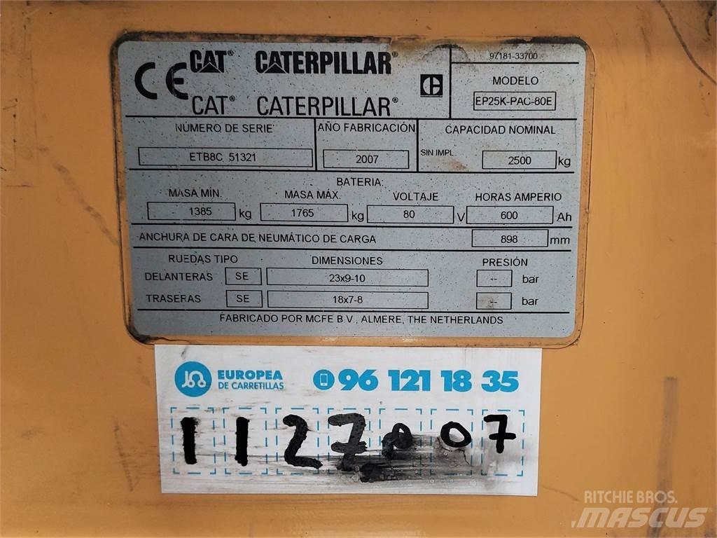 CAT EP25K PAC Elektromos targoncák