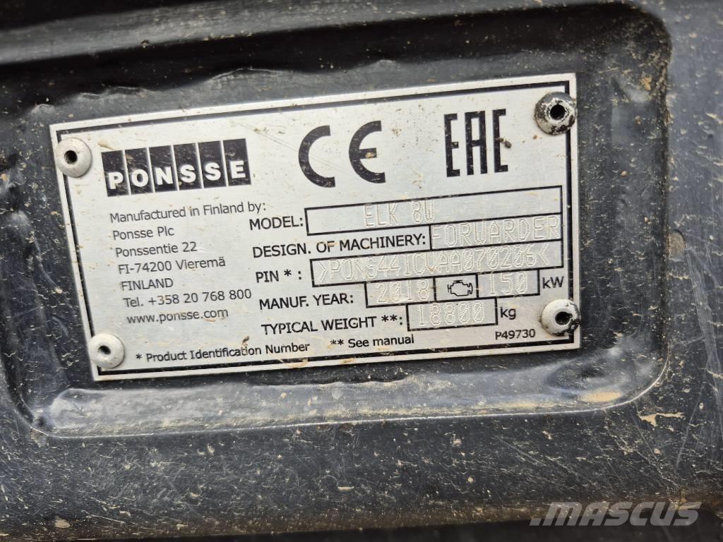 Ponsse Elk Kihordók