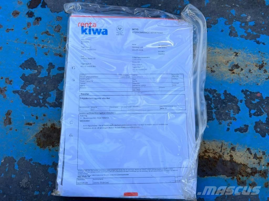 Genie GS 1930 Ollós emelők