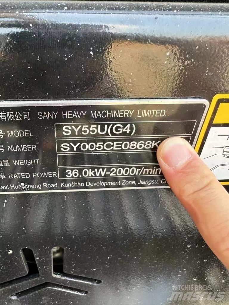 Sany SY 55 U Mini kotrók < 7t