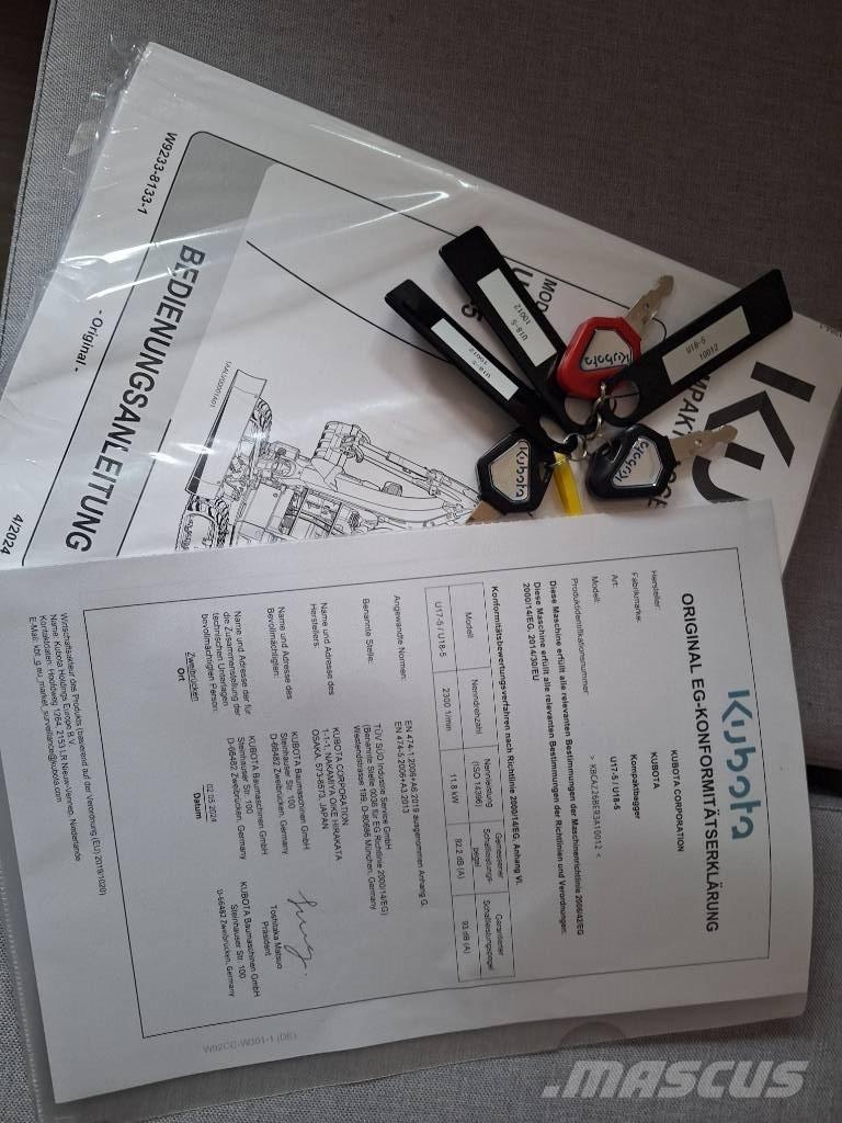 Kubota U 18-5 Mini kotrók < 7t