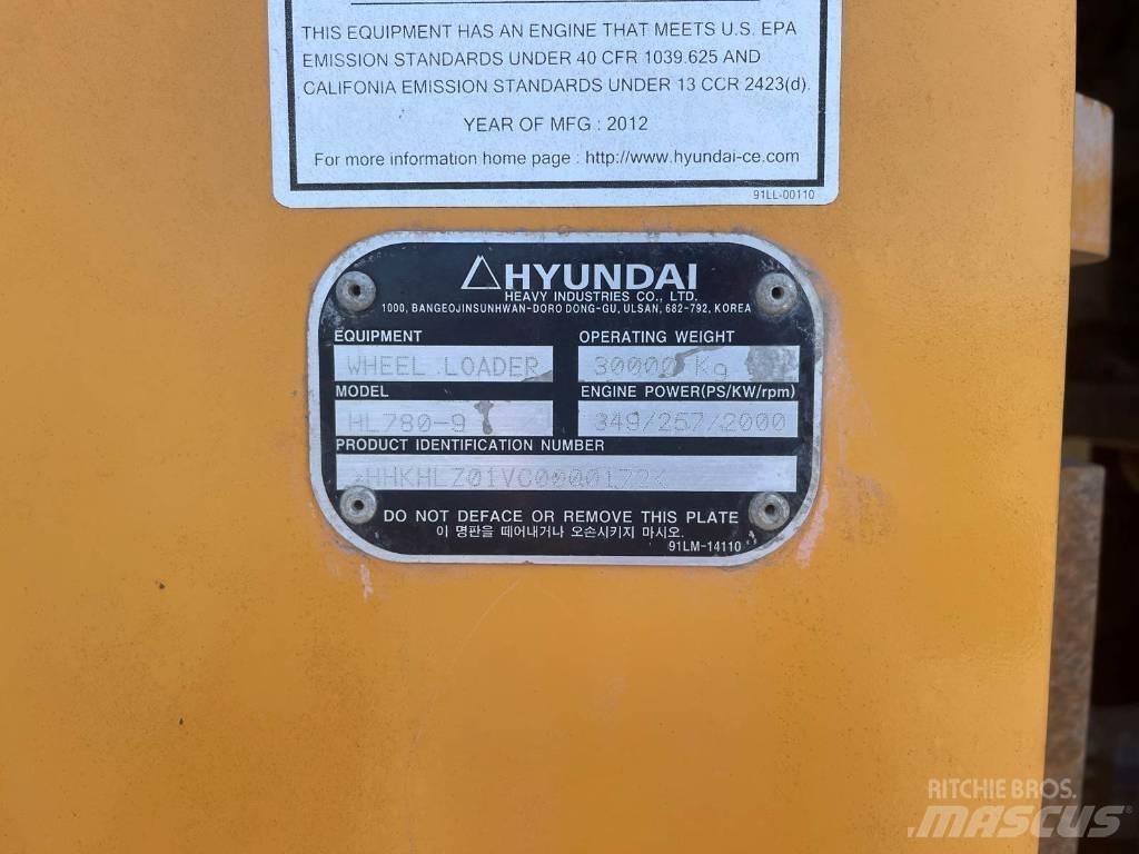 Hyundai HL 780-9 Gumikerekes homlokrakodók