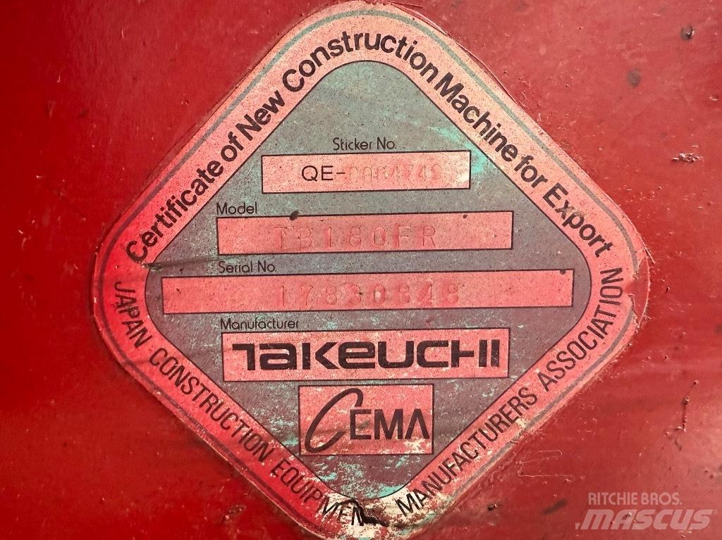 Takeuchi TB 180 FR Közepes (midi) kotrók 7 t - 12 t