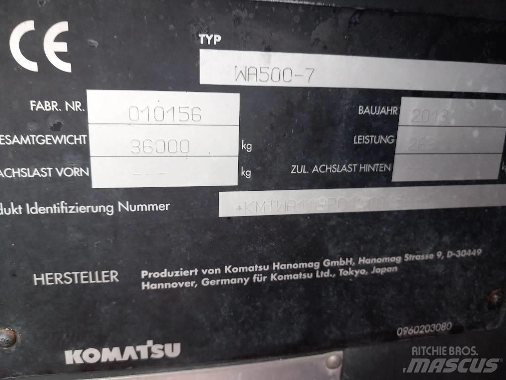 Komatsu WA500-7 Gumikerekes homlokrakodók
