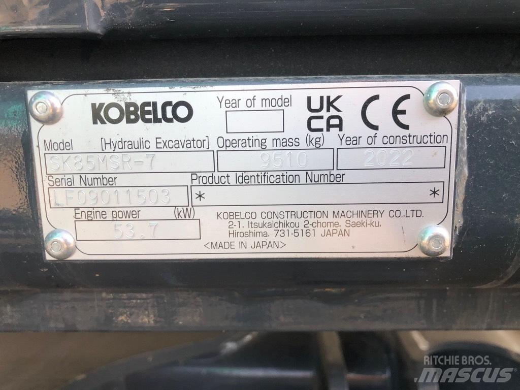 Kobelco SK85MSR-7 Közepes (midi) kotrók 7 t - 12 t