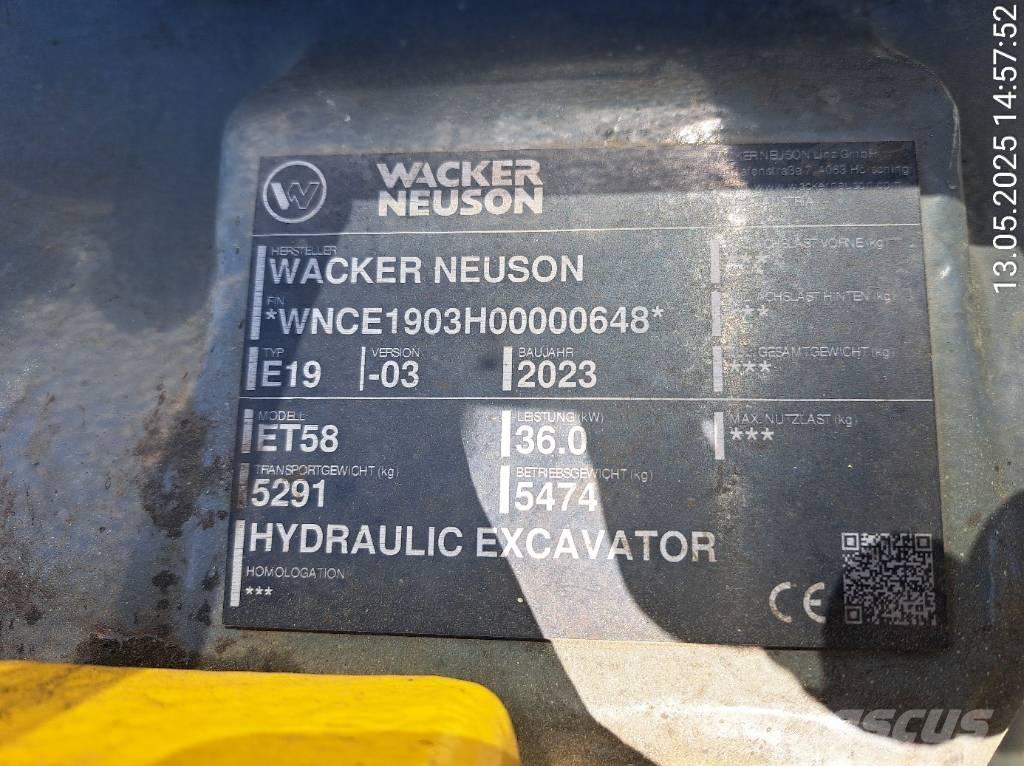Wacker Neuson ET58 Lánctalpas kotrók