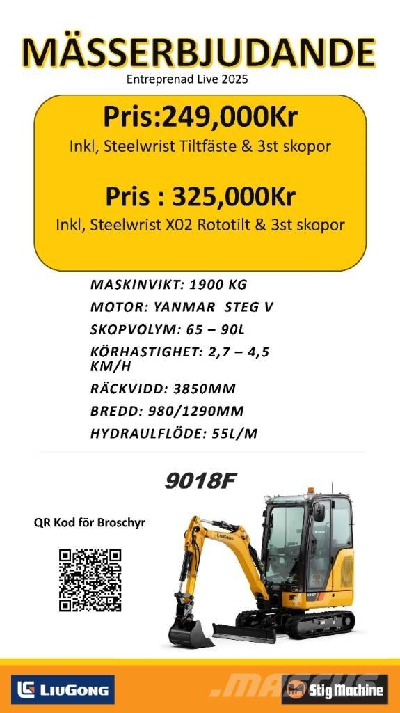 LiuGong 9018 F Mini kotrók < 7t