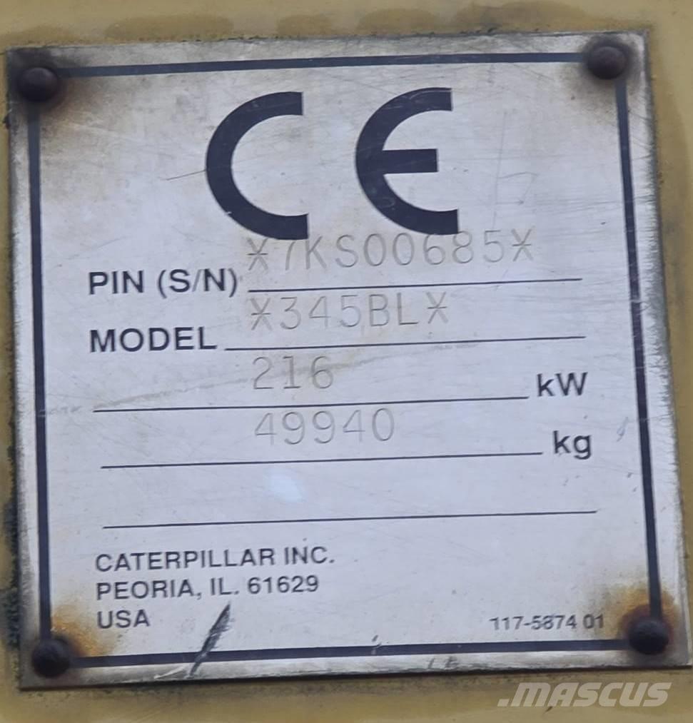 CAT 345 B L Lánctalpas kotrók