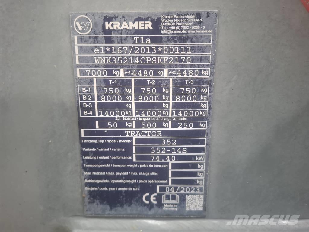 Kramer 8115 Gumikerekes homlokrakodók