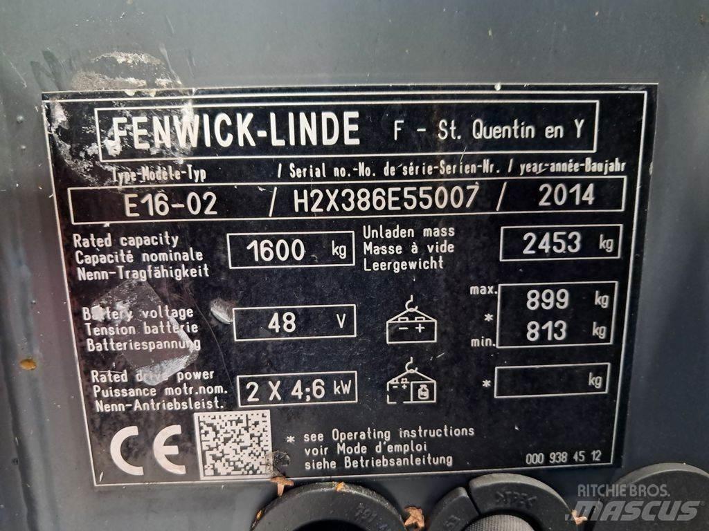 Linde E16-02 Elektromos targoncák