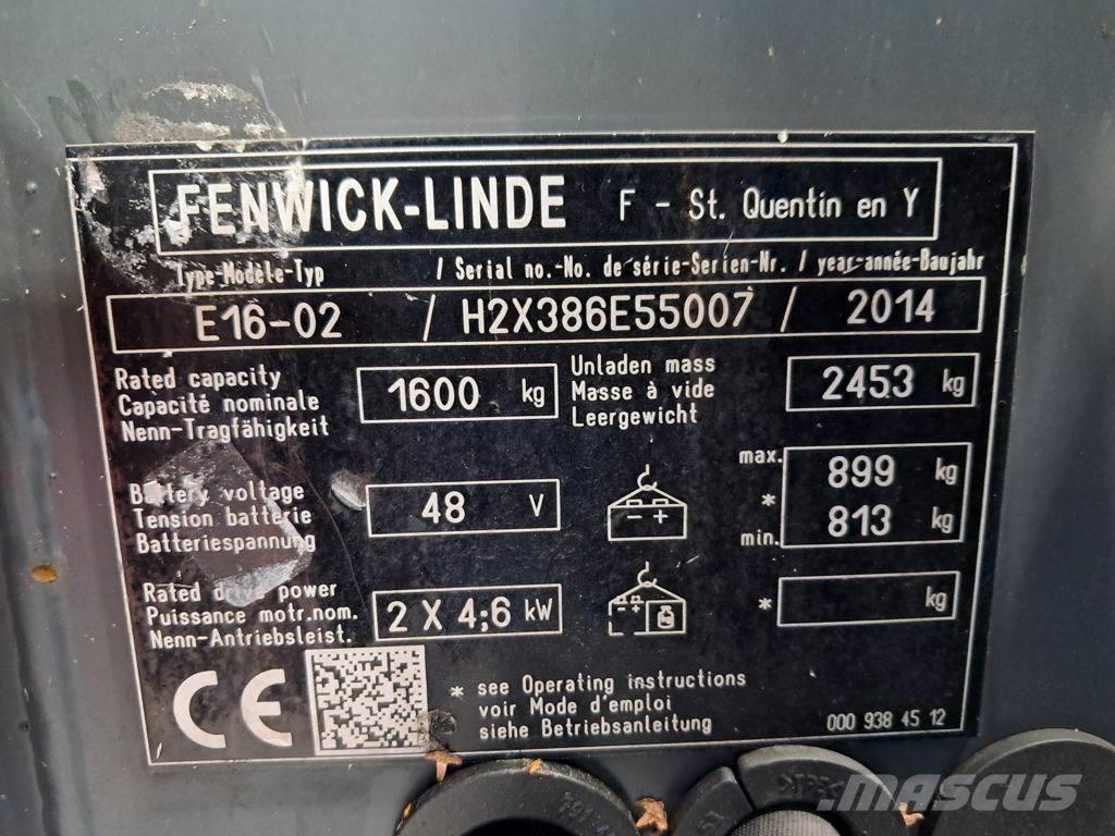 Linde E16-02 Elektromos targoncák
