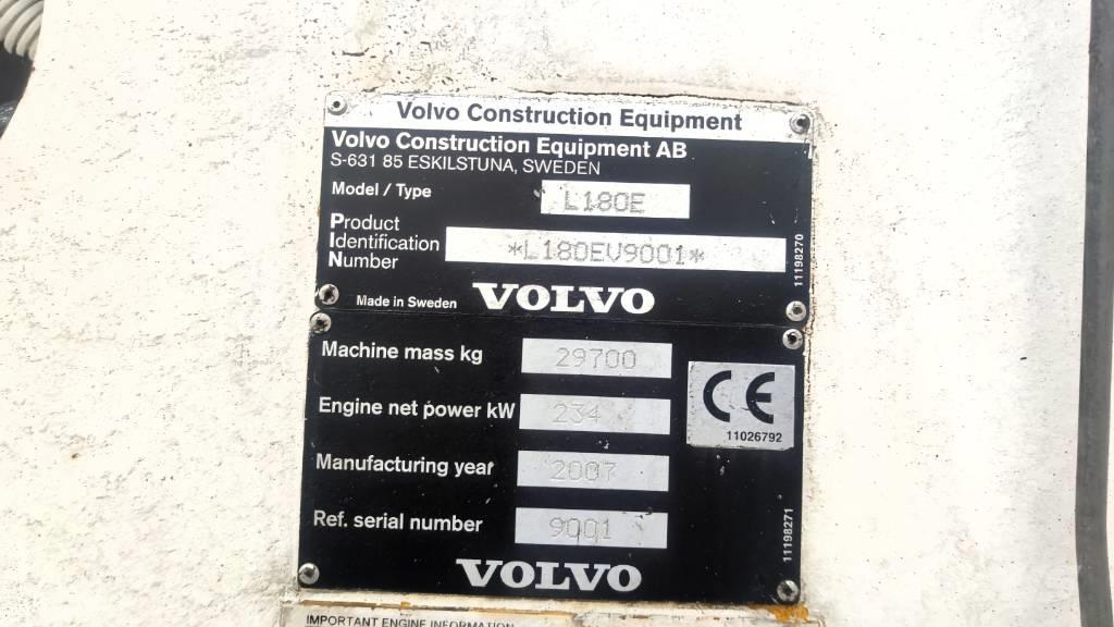 Volvo L 180 E Gumikerekes homlokrakodók