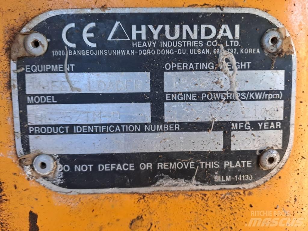 Hyundai HL 757 TM-9 Gumikerekes homlokrakodók