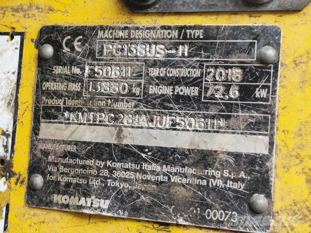 Komatsu PC 138 US-11 Lánctalpas kotrók