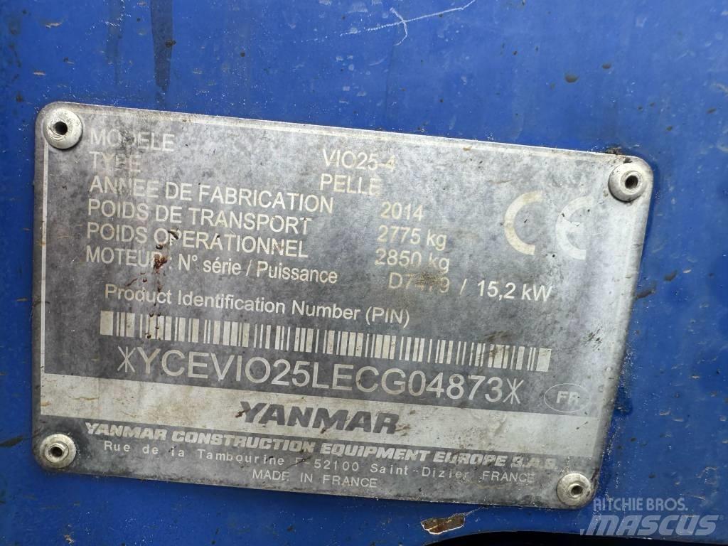 Yanmar Vio 25-4 Mini kotrók < 7t