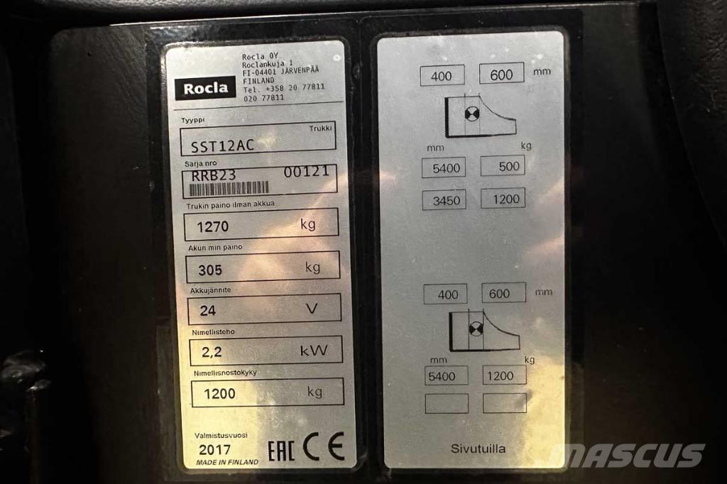 Rocla SST 12 AC Elektromos gyalogkíséretű targoncák