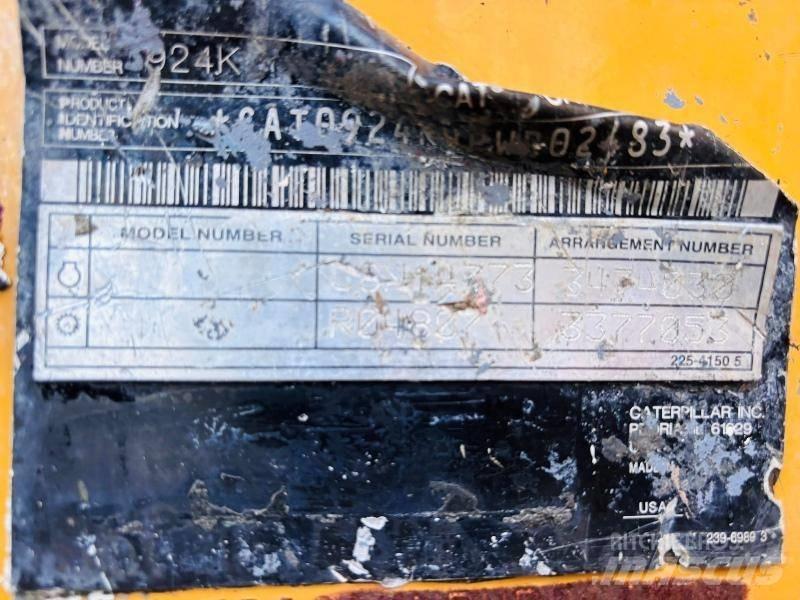 CAT 924 K Gumikerekes homlokrakodók