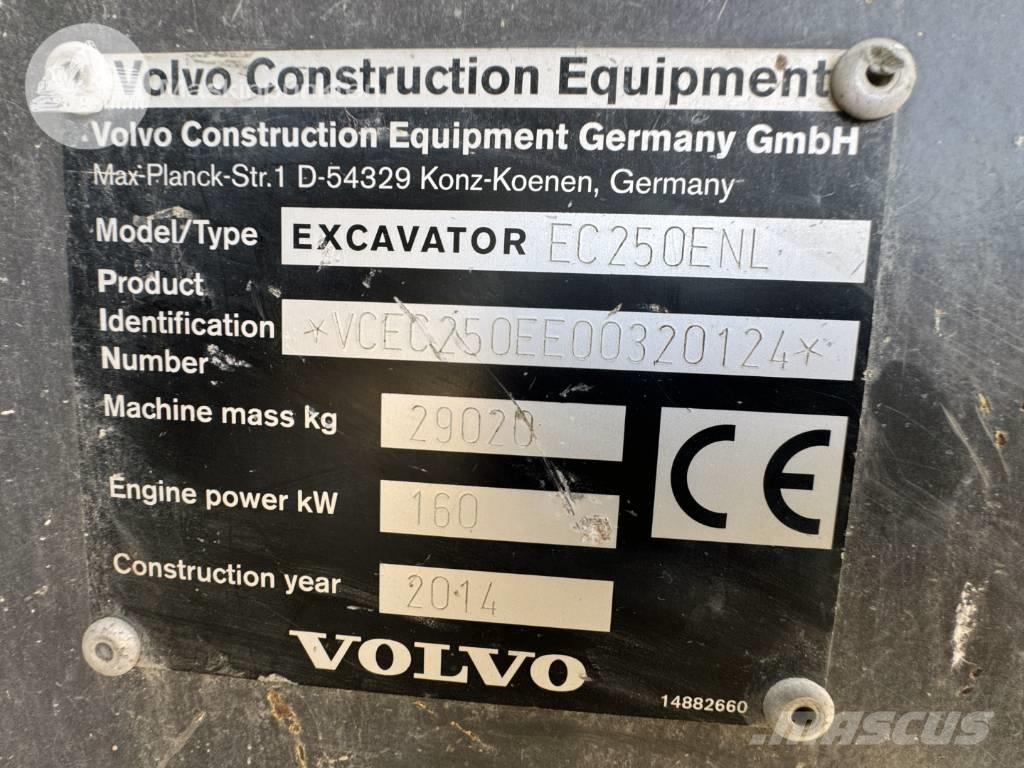 Volvo EC 250 E N L Lánctalpas kotrók