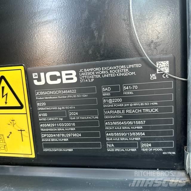 JCB 541-70 Teleszkópos rakodók