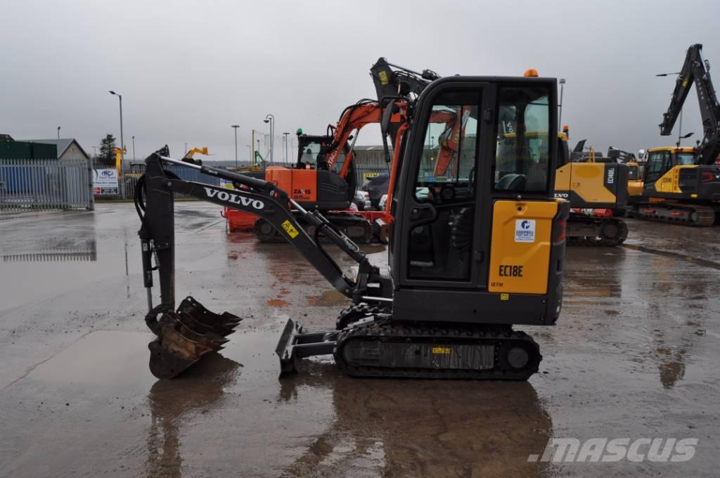 Volvo EC 18 E Mini kotrók < 7t