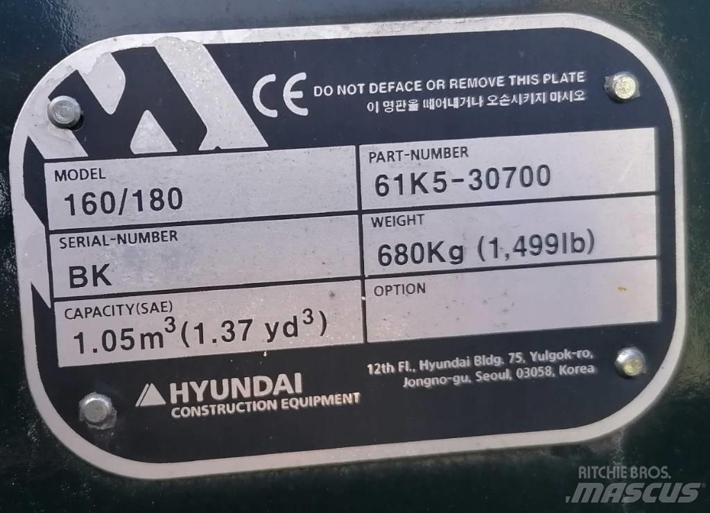 Hyundai 1.05m3_HX180 Kanalak