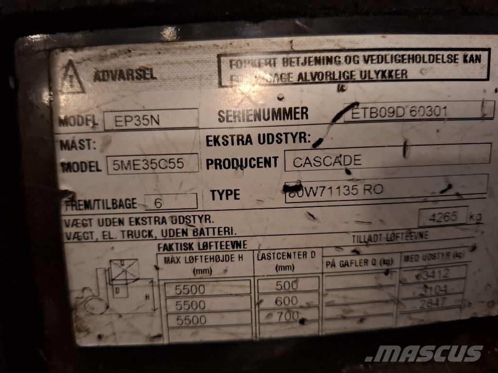 CAT EP35N Elektromos targoncák