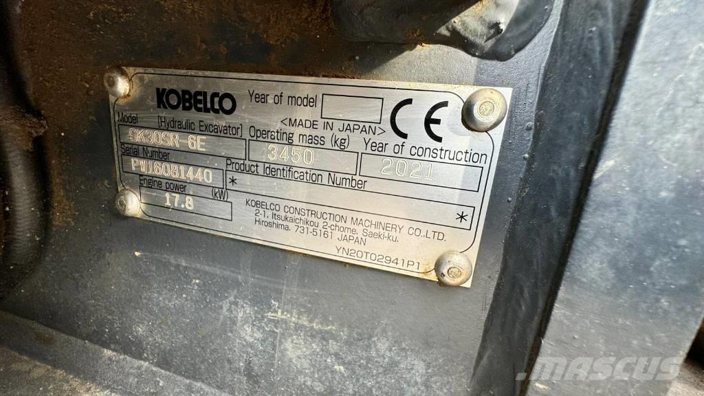 Kobelco SK 30 SR-6E Mini kotrók < 7t