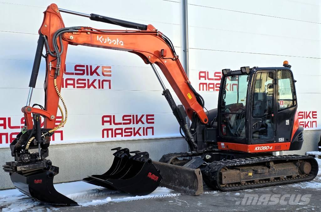 Kubota KX 080-4 Közepes (midi) kotrók 7 t - 12 t