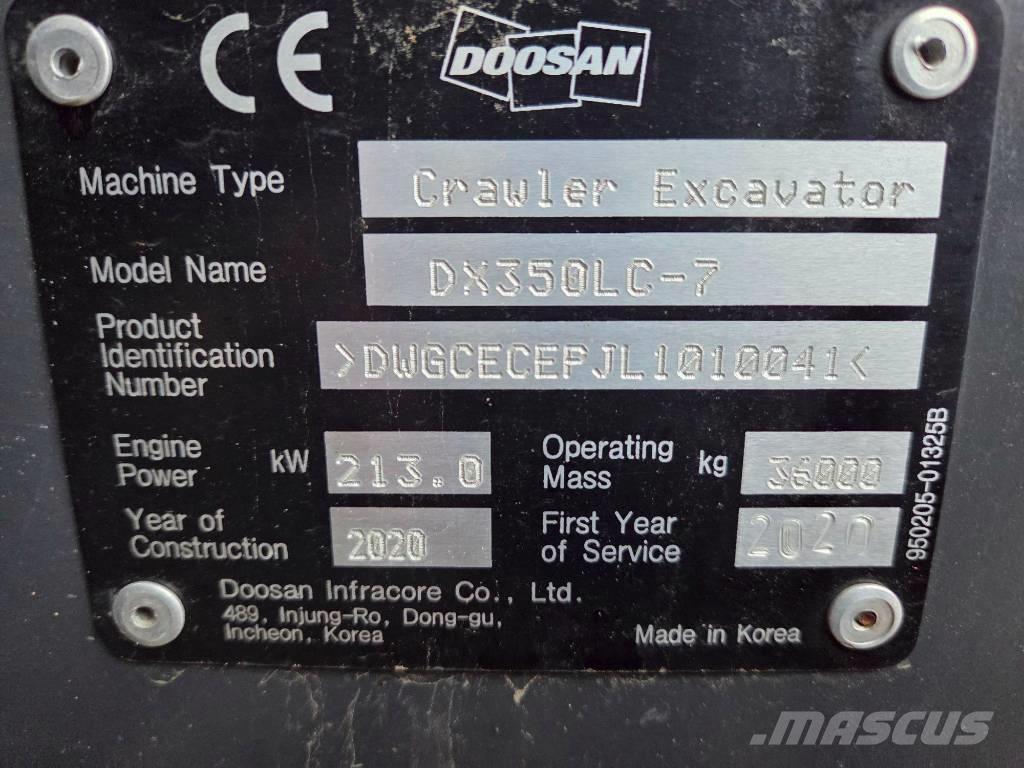 Develon DX 350 LC-7 Lánctalpas kotrók