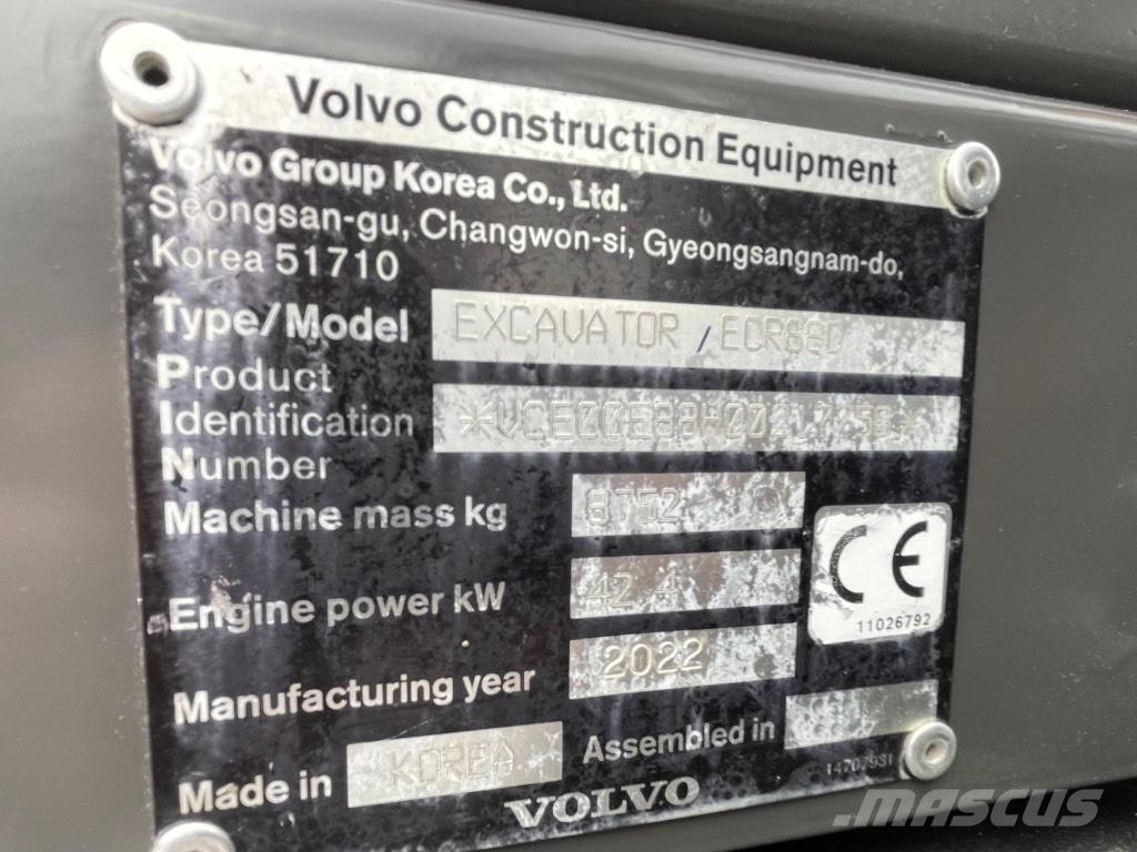 Volvo ECR88D Közepes (midi) kotrók 7 t - 12 t