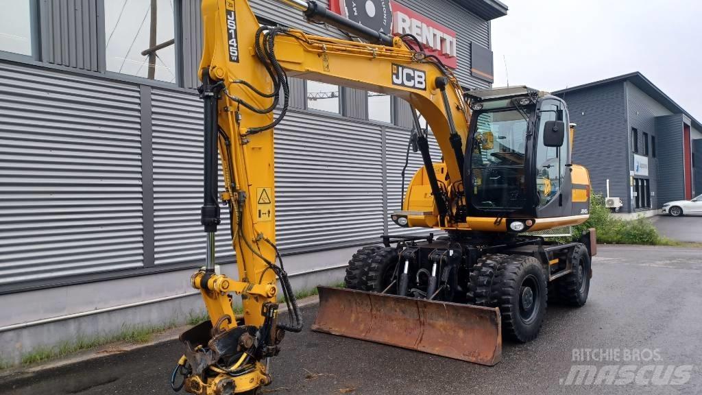 JCB JS 145 W Gumikerekes kotrók