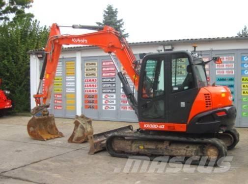 Kubota KX080-4a Lánctalpas kotrók