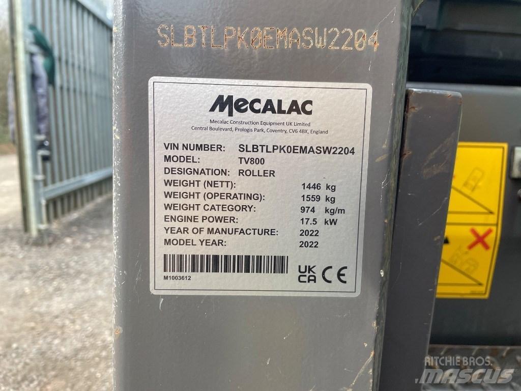 Mecalac TV 800 Ikerdobos hengerek