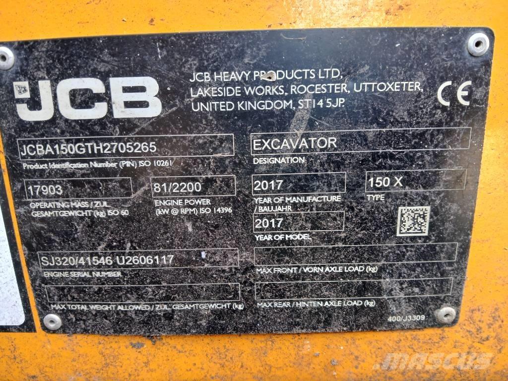 JCB 150X Lánctalpas kotrók