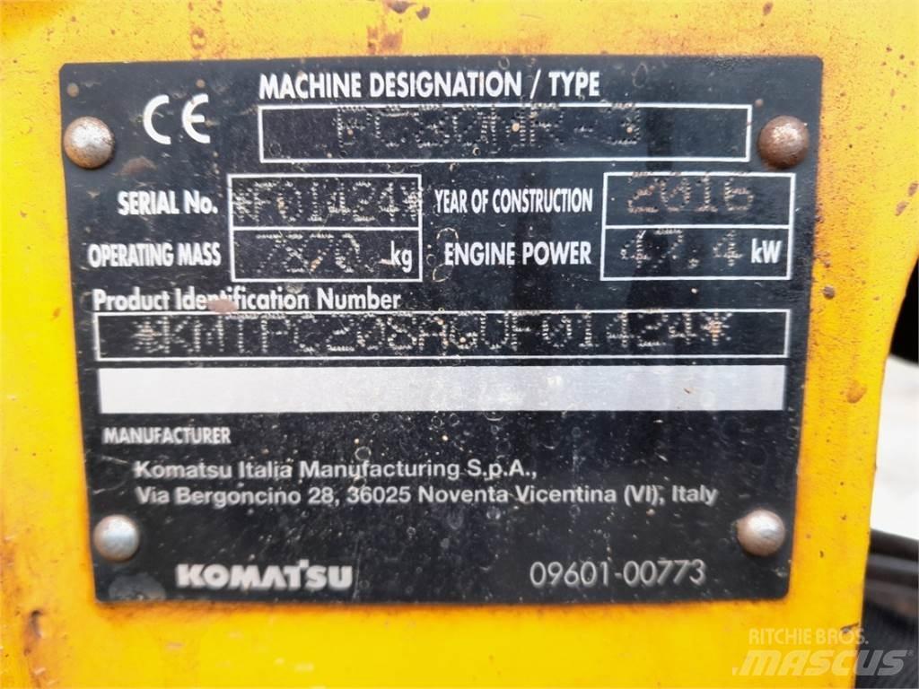 Komatsu PC80 Mini kotrók < 7t