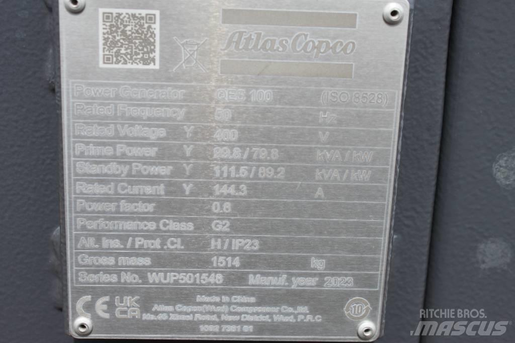 Atlas Copco QES 100 Dízel áramfejlesztők