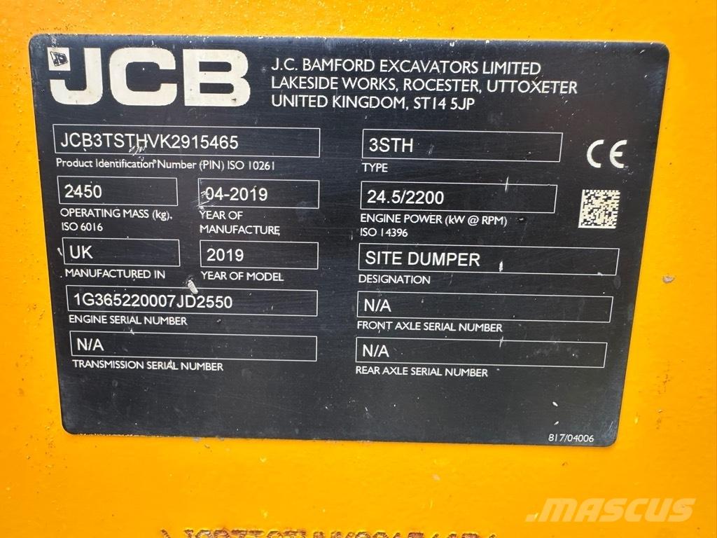 JCB 3STH SWIVEL Mezei dömperek