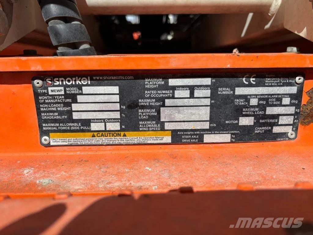 Snorkel S3219E Ollós emelők