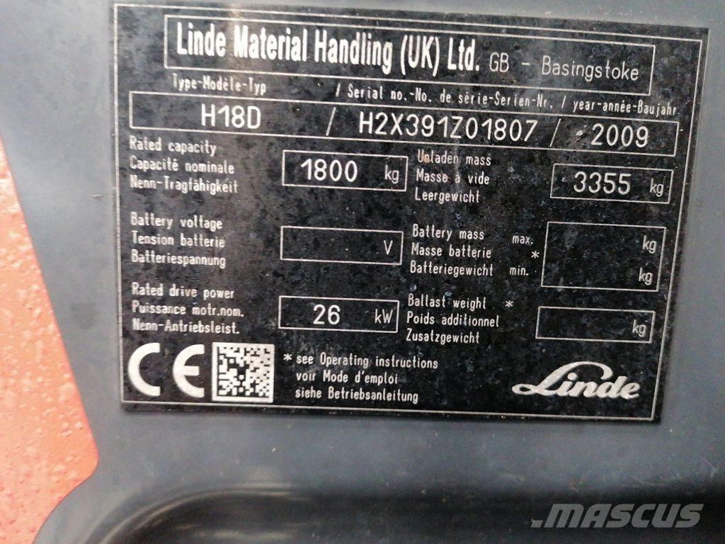 Linde H18D Dízel targoncák