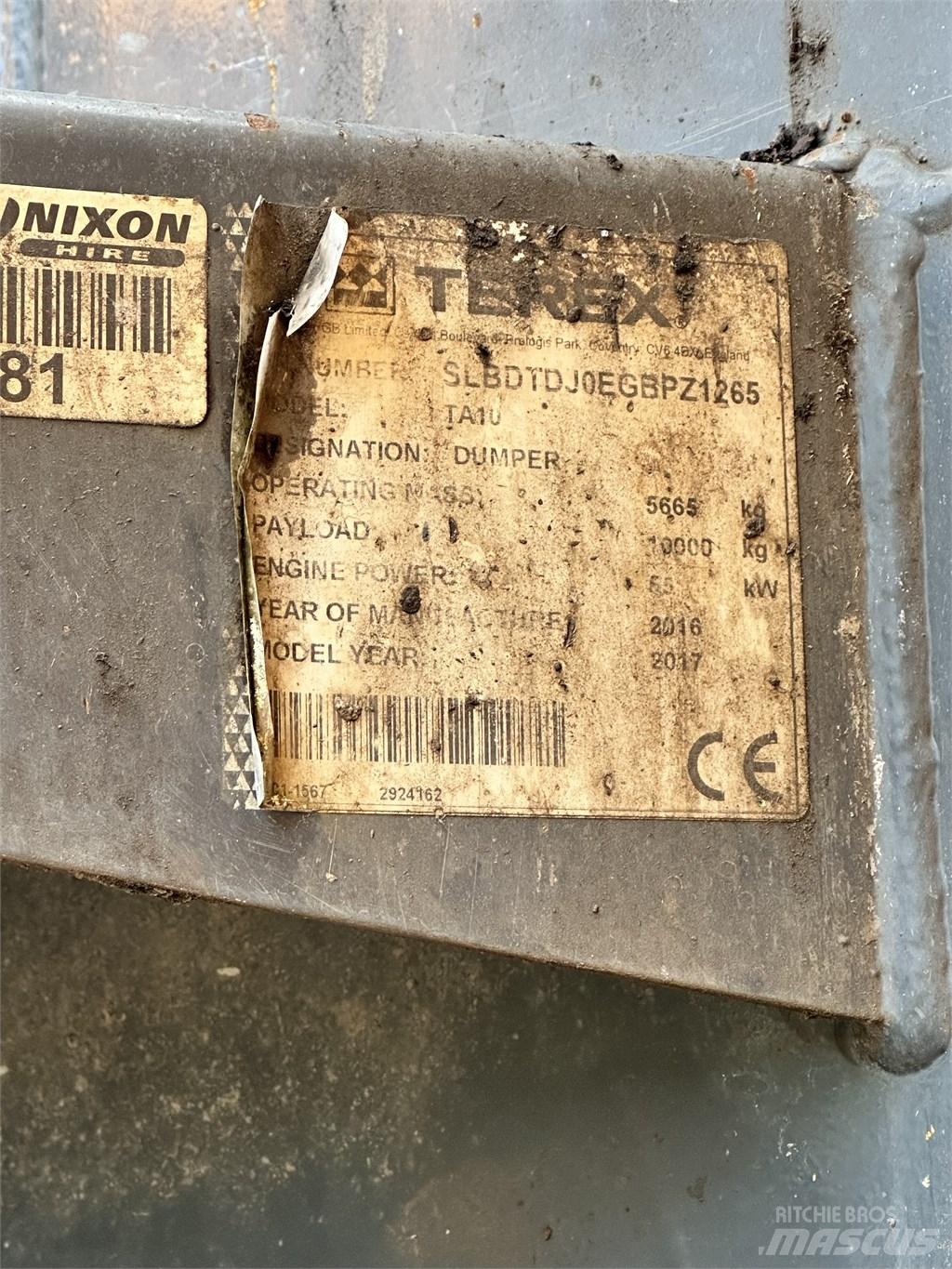 Terex TA10 Mezei dömperek