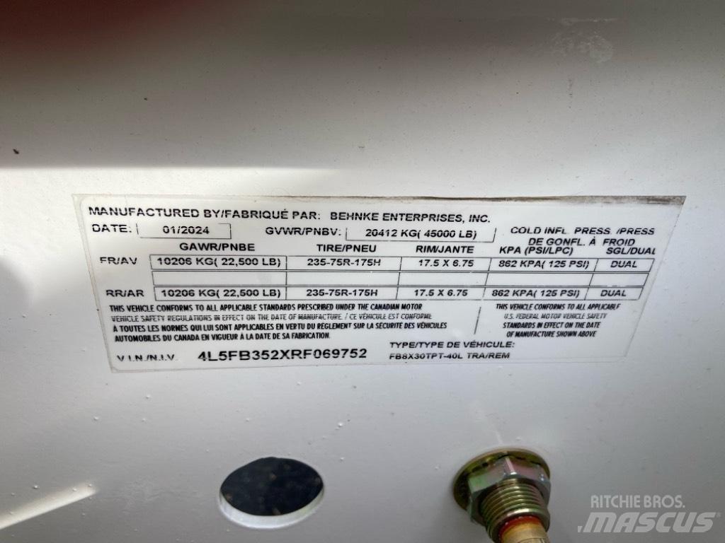 Behnke 8X30TPT-40L Mélybölcsős
