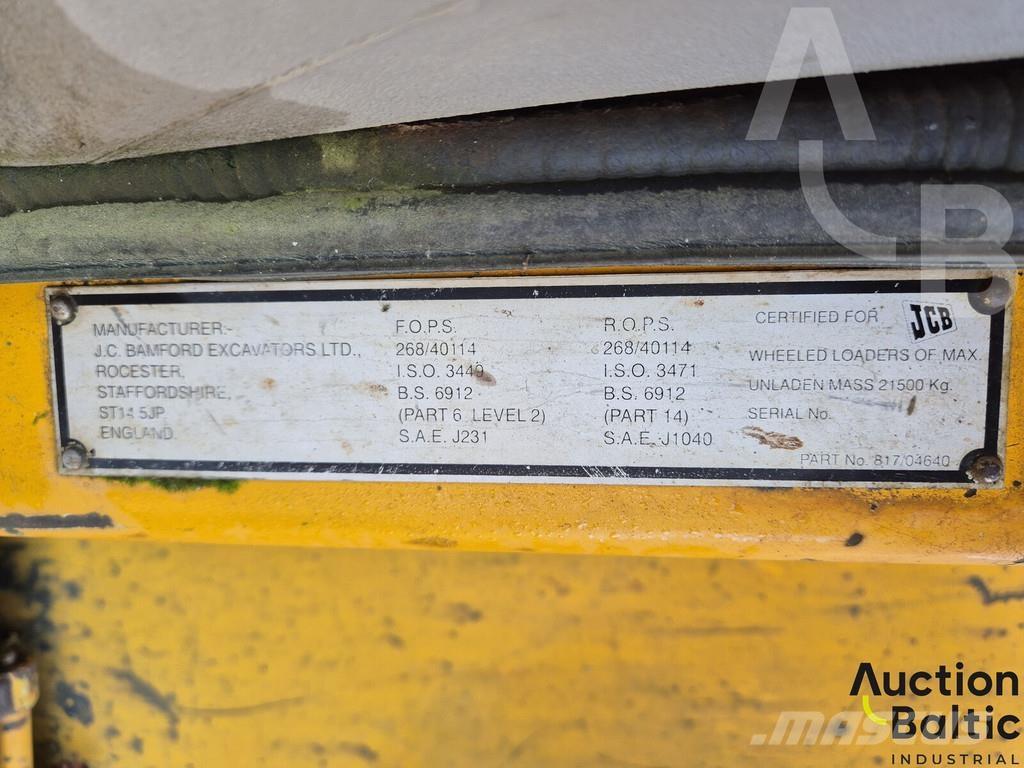 JCB 456 B ZX Gumikerekes homlokrakodók