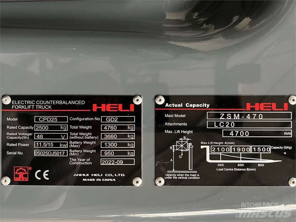 Heli CPD25 GD2 / NEU Elektromos targoncák