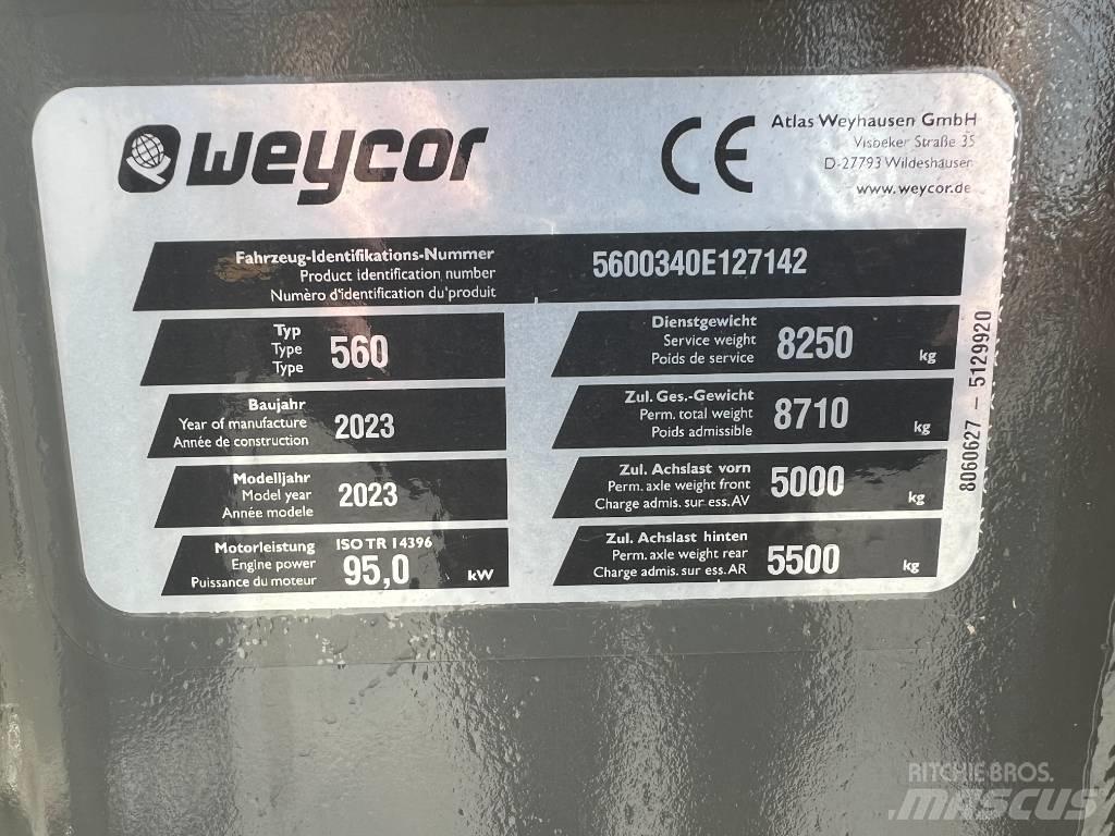 Weycor AR560 Gumikerekes homlokrakodók