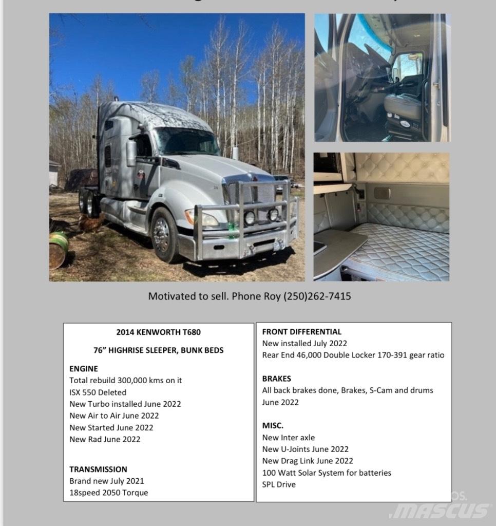 Kenworth T680 Nyergesvontatók