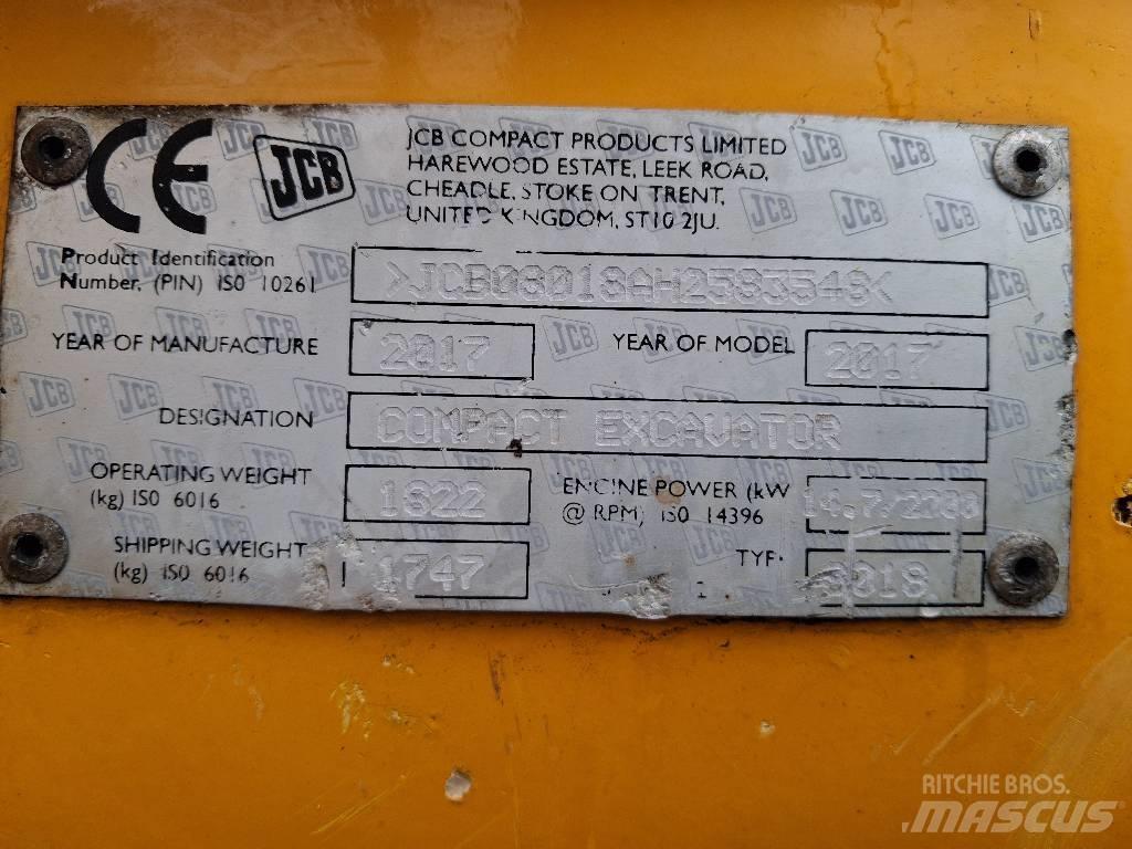JCB 8018 CTS Mini kotrók < 7t