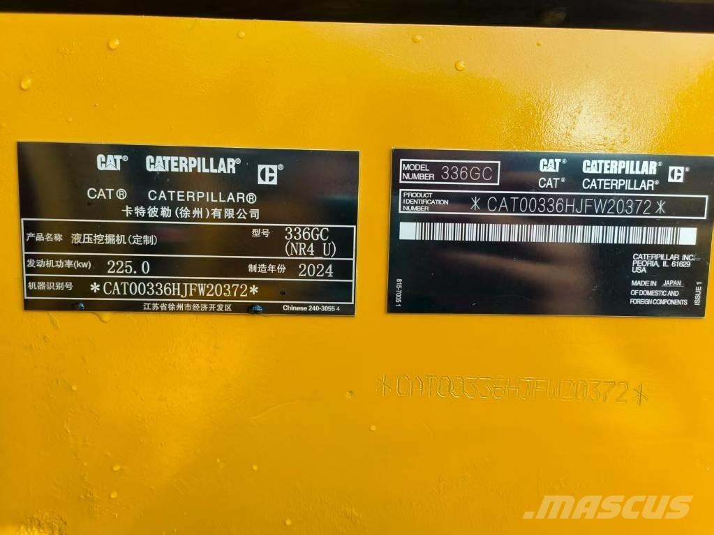 CAT 336GC Lánctalpas kotrók