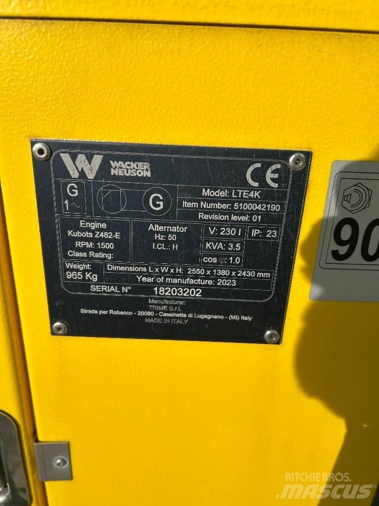 Wacker Neuson LTE4K Fénytornyok