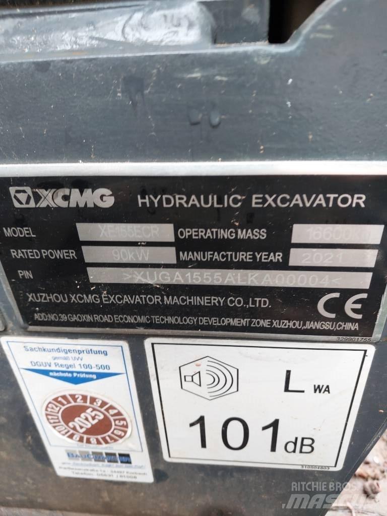 XCMG XE 155 ECR Lánctalpas kotrók